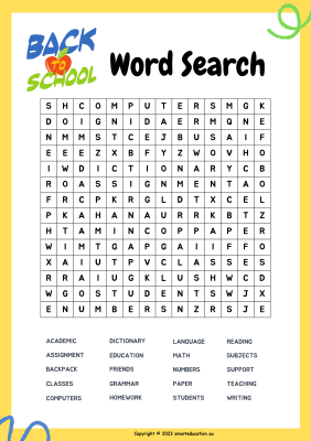 Image for Back to School Word Search