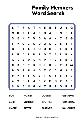 Image for Family members Word Search