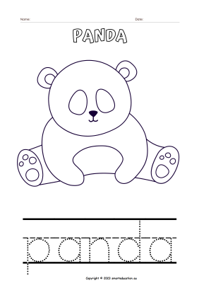 Image for P for Panda - Colouring