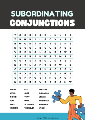 Image for Subordinating Conjuctions Word Search