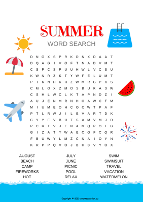 Image for Summer Word Search