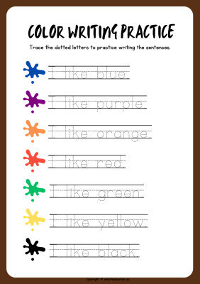 Image for Color writing practice