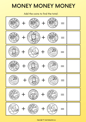 Image for Australian Money Addition-b