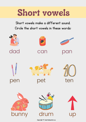 Image for Short Vowels - b